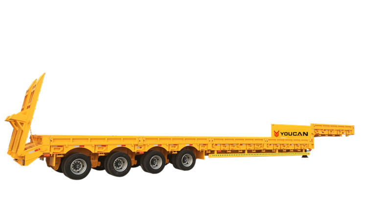 30-120Tons 2/3/4/5/6 Axles Yuchang lowbed Semi-Trailer for Commercial Truck