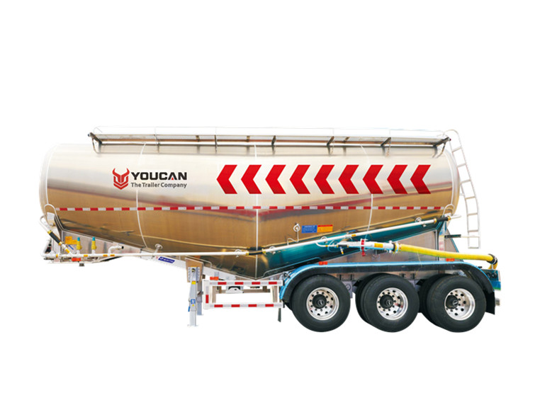 Youcan 33-38m³ Aluminum Bulk Cement Semi-trailer 
