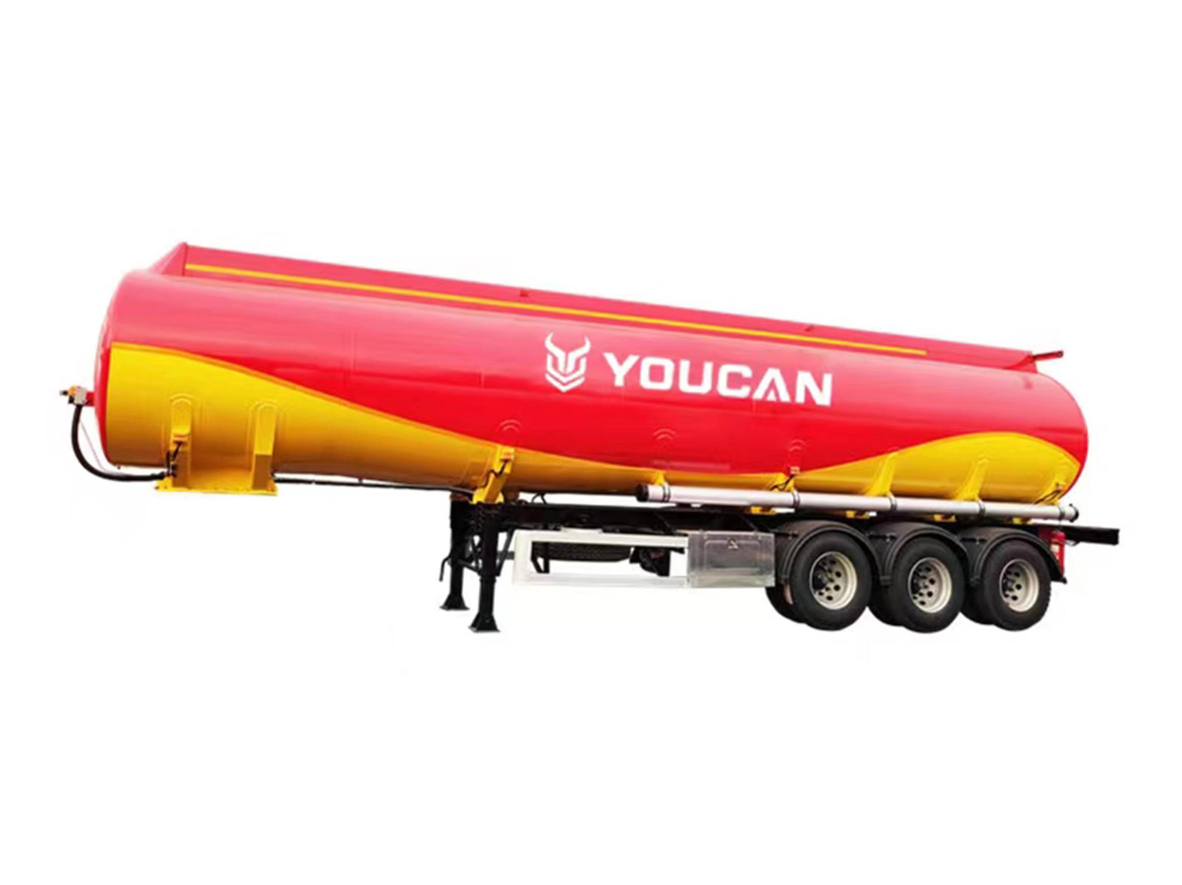 YOUCAN Stainless Steel Petroleum Fuel Tank SemitrailerPetroleum Fuel