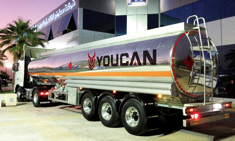 Youcan 45000L Aluminum Fuel Tanker- 3 Axles and 6 compartments