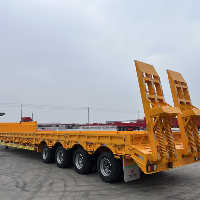 80 Ton lowbed semi-trailer are ready to ship to Philippines