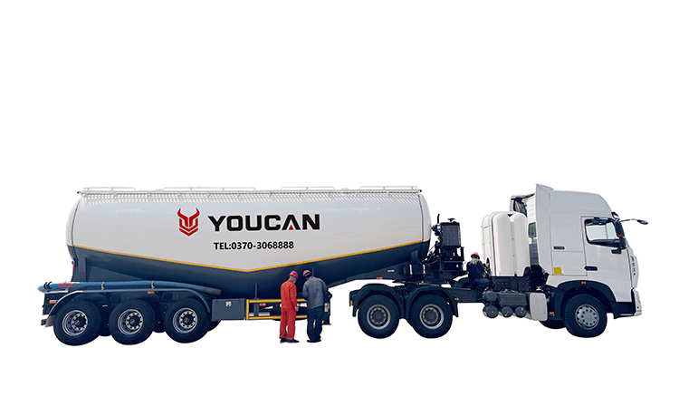Youcan 40-52m³ Steel Bulk Cement Trailer 