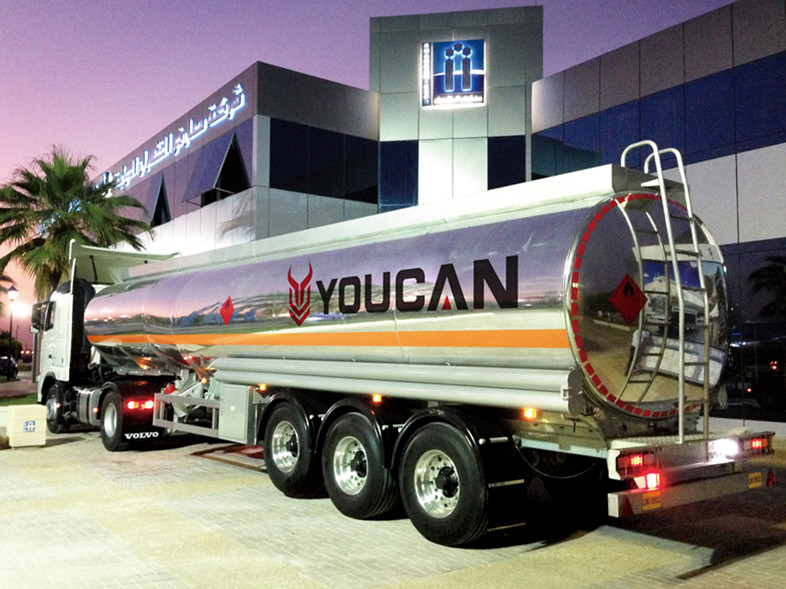 Youcan 45000L Aluminum Fuel Tanker- 3 Axles and 6 compartments