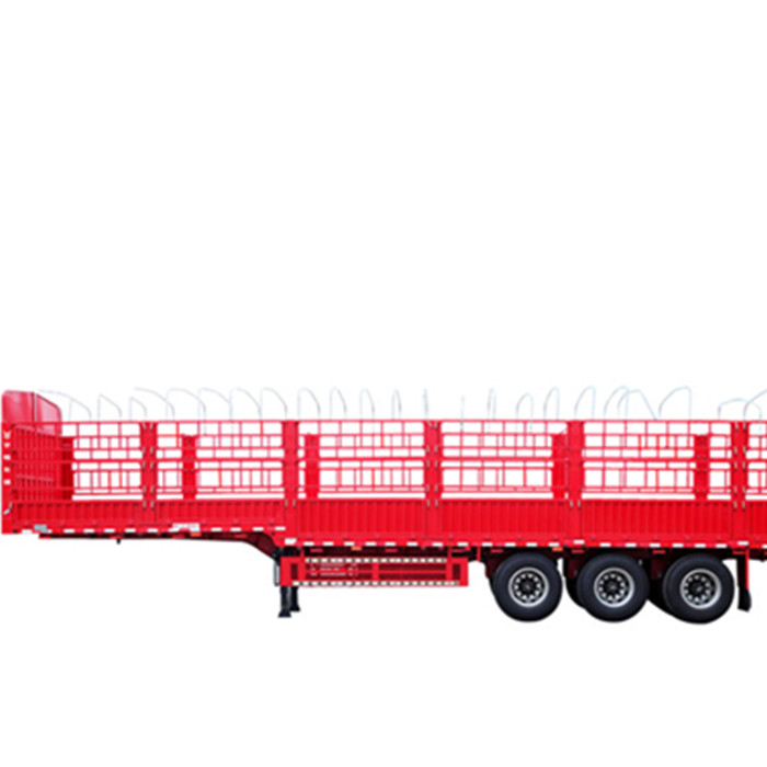 3 Axle 60 Ton Fence Cargo Truck Trailer will be sent to Dominica
