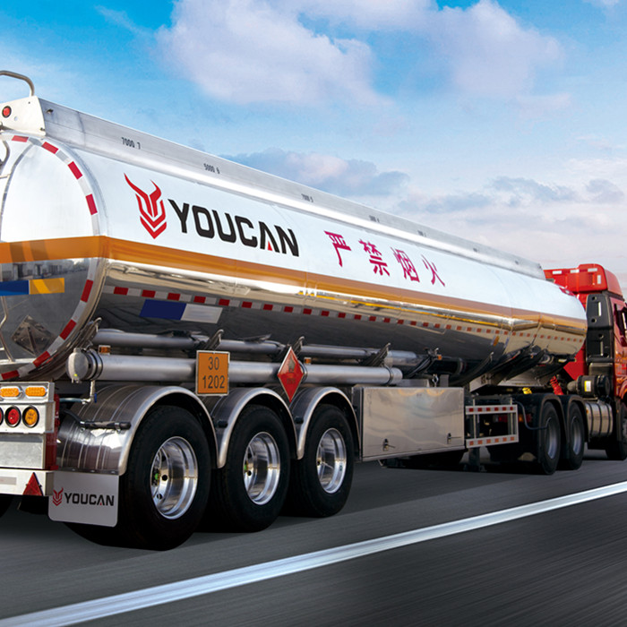 45000 Liters Aluminum Fuel Tanker Trailer will be sent to Uganda