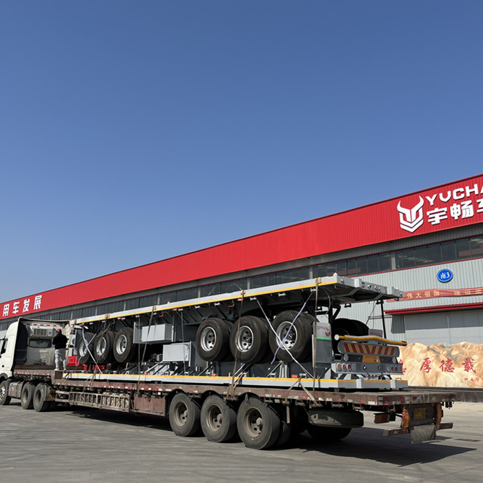 40 ft Tri Axle Flatbed Trailer will be sent to Nigeria Abuja