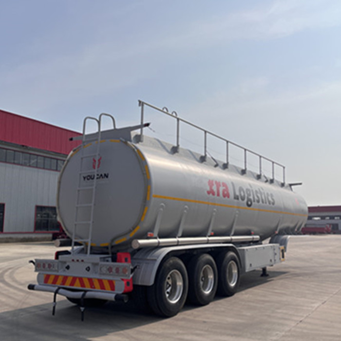 Different types of commercial tanker trailes food, petroleum, pneumatic, and chemical