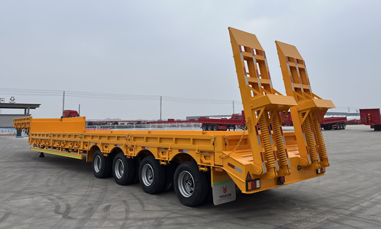 30-120Tons 4 Axles Youcan lowbed Semi-Trailer for Commercial Truck