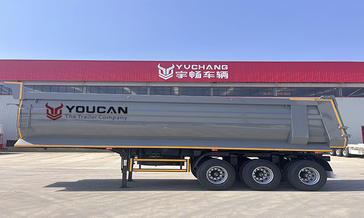 Youcan 80 Ton U Shape Rear Dump Semi Trailer