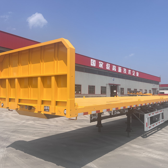 3-axle flatbed trailer with front wall will be exported to Kenya