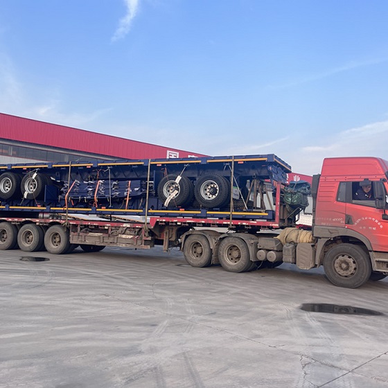 Interlink trailer with drop sides for sale in China