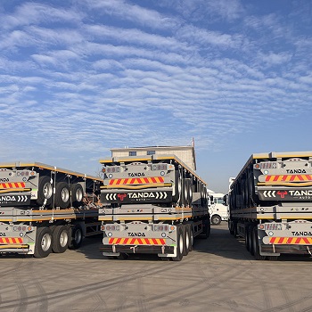 3-axle Flatbed Semi-trailers for Sale to Tanzania