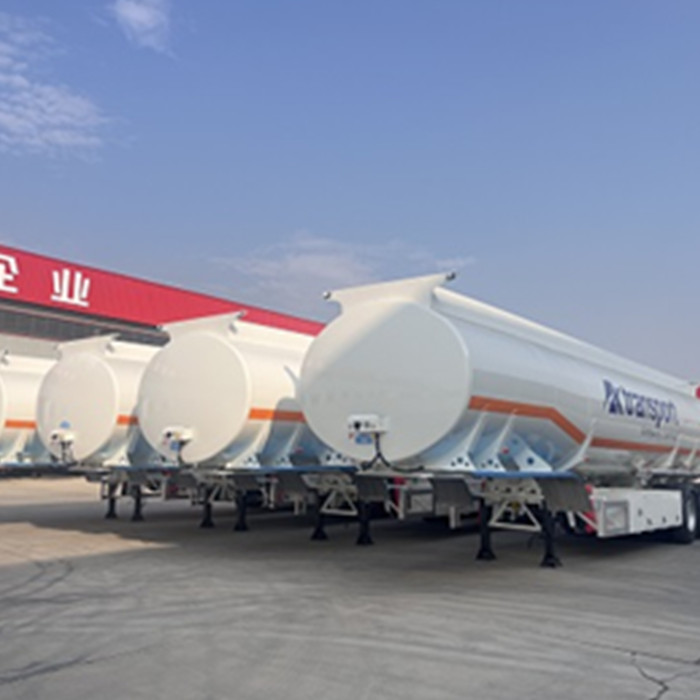 4 Units 45000L Aluminum Fuel Tank Semi Trailer will be sent to Uganda