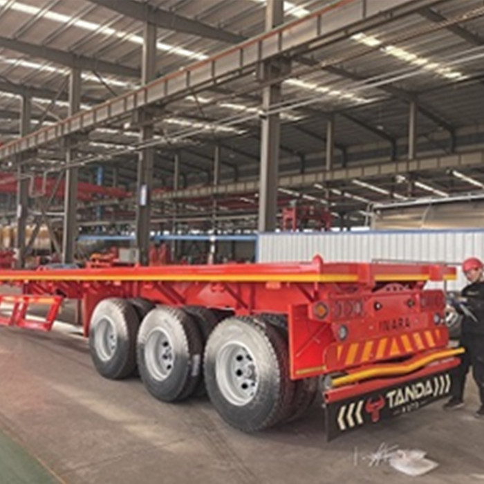 3 Axle flatbed trailer is gonna ship to Cote d'Ivoire