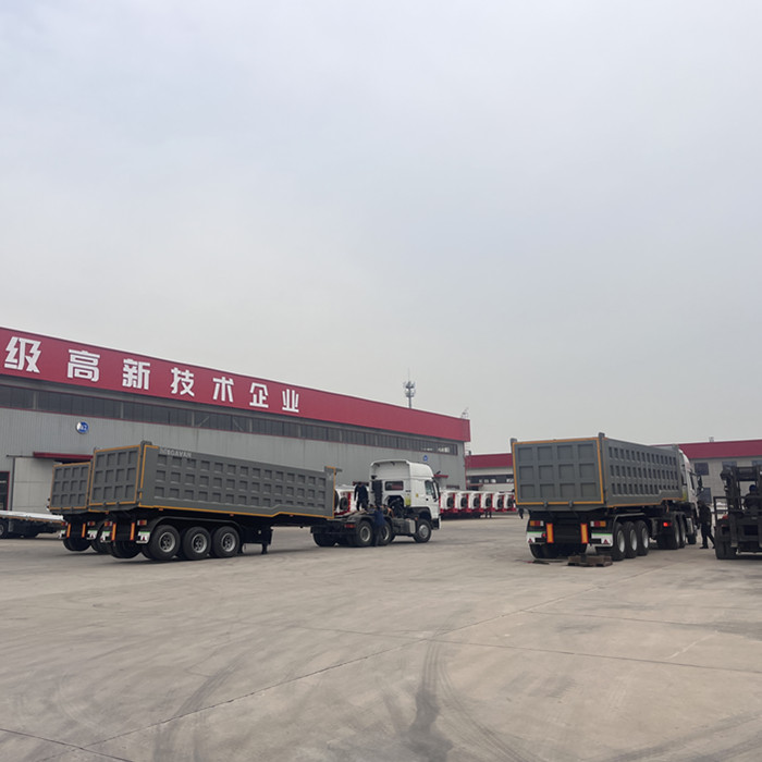 35 CBM heavy-duty dump trailer to be exported to Ghana