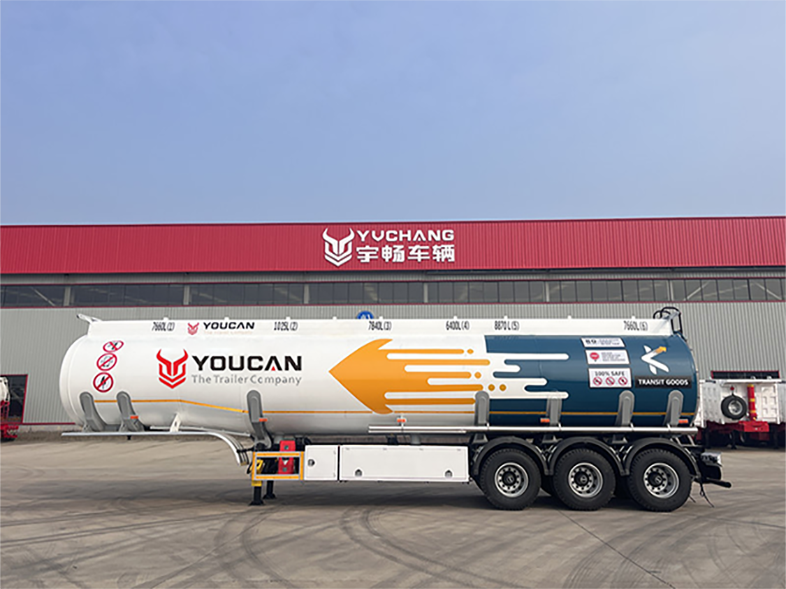 46000L Aluminum Fuel Tanker Trailer