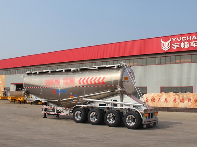 4 Axle 45m³ Steel Aluminum Mixed Cement Bulker Trailer for Malaysia