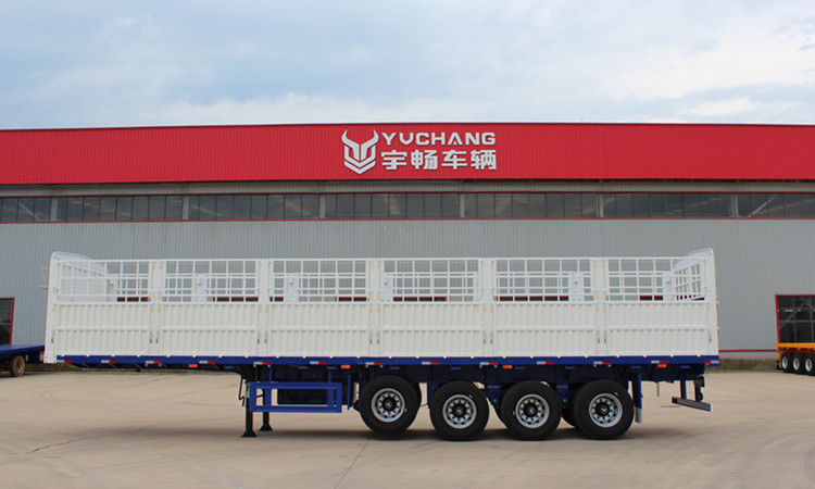 4 Axle 12.5m Stake Semi Trailer for Myanmar
