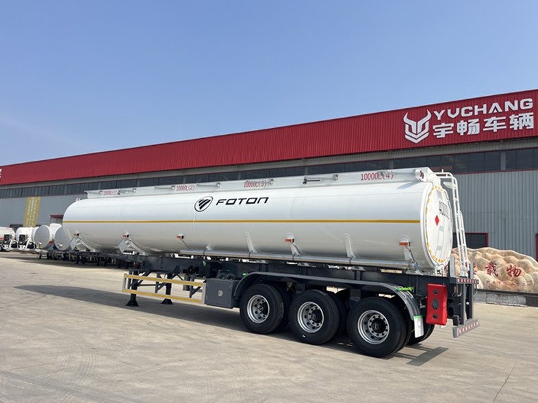 40000L 4 Compartments Fuel Tanker Semi Trailer for Guinea