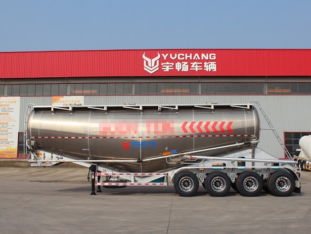4 Axle 45m³ Steel Aluminum Mixed Cement Bulker Trailer for Malaysia