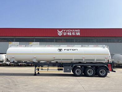 40000L 4 Compartments Fuel Tanker Semi Trailer for Guinea