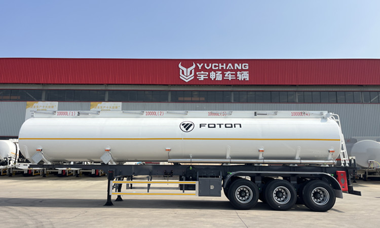 40000L 4 Compartments Fuel Tanker Semi Trailer for Guinea
