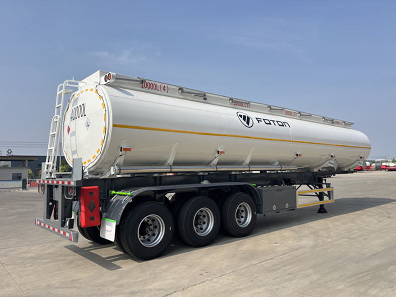 40000L 4 Compartments Fuel Tanker Semi Trailer for Guinea