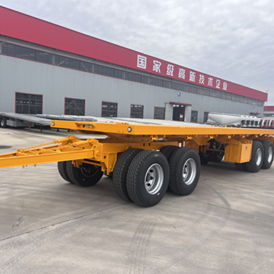 Four-Axle Full Flatbed Trailer2