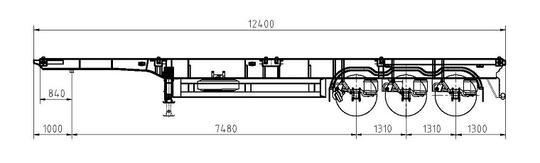 40ft Container Chassis