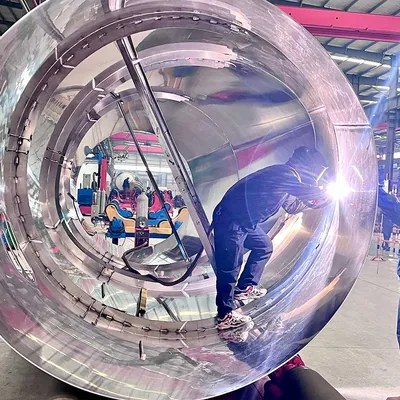 Semi trailer production welding evidence for factory inspection review